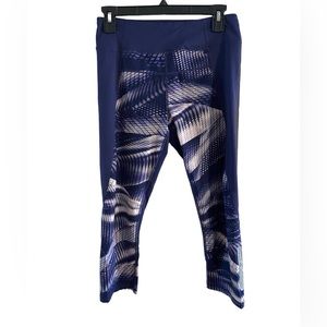 Calvin Klein Performance Purple-Blue Cropped Leggings